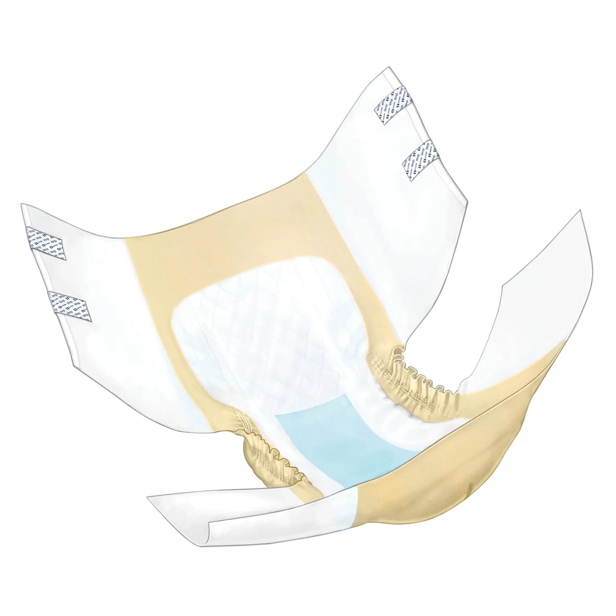 Wings™ Overnight Absorbency Incontinence Brief, Extra Large 67035