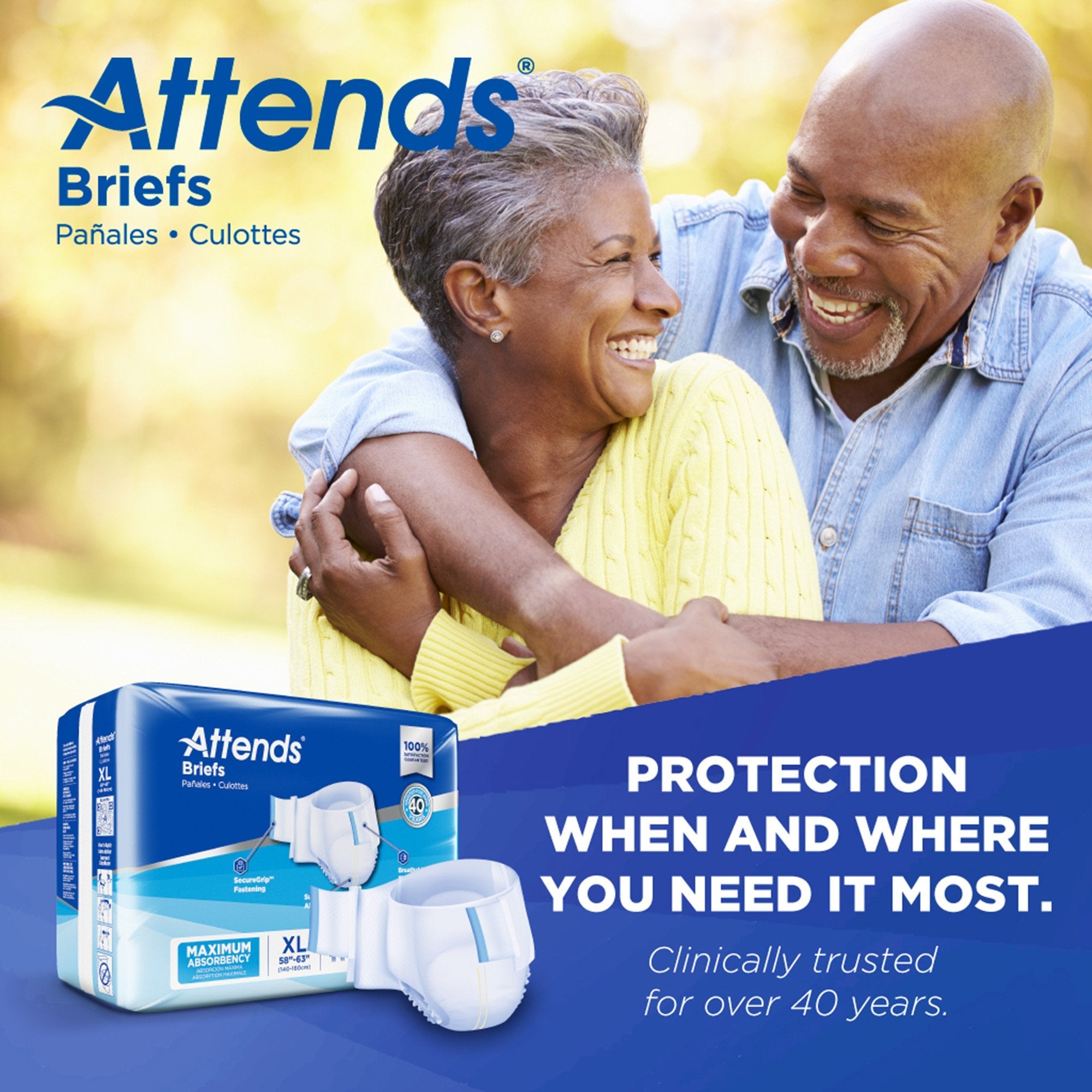 Attends® Heavy Absorbency Briefs, Extra Large DDA40