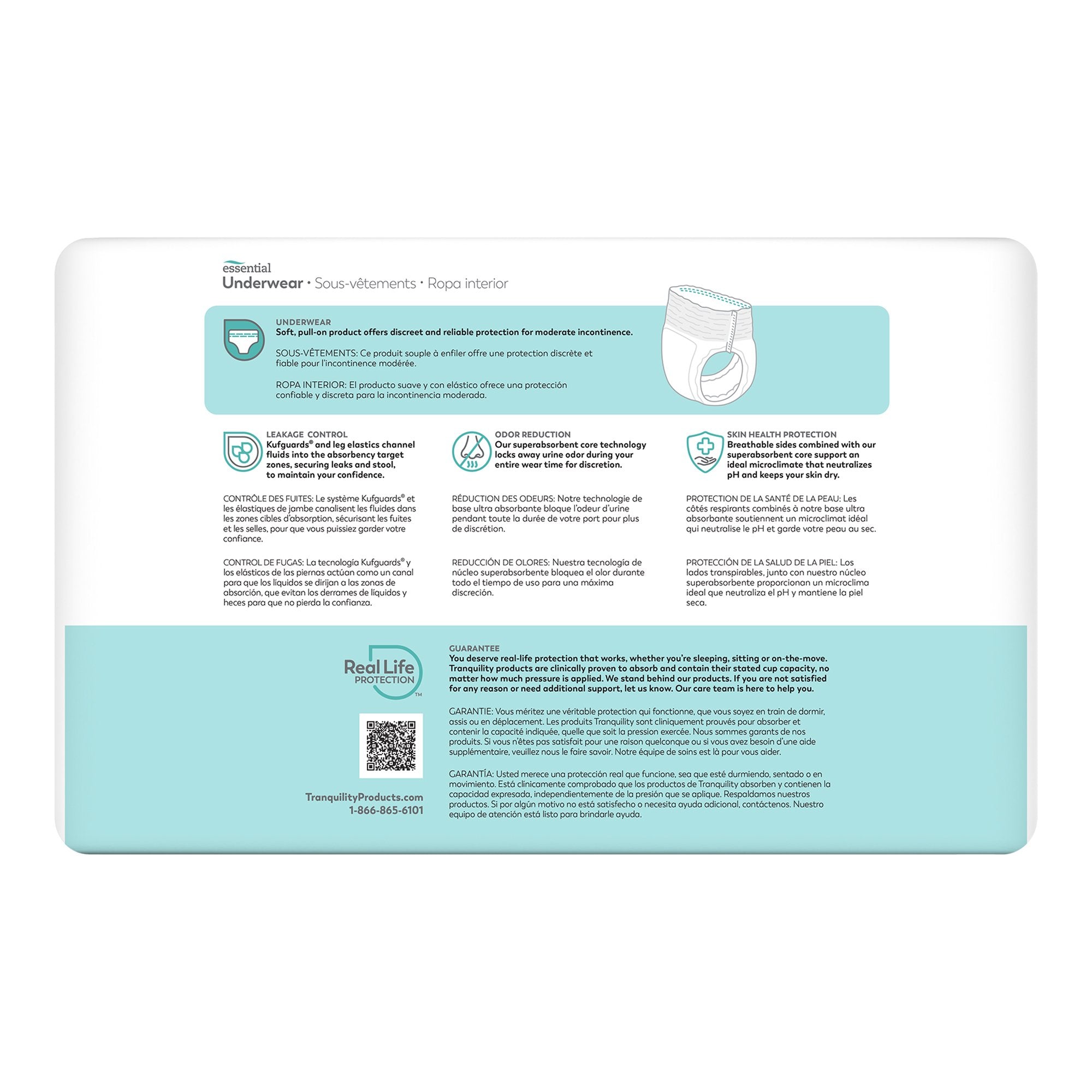 ComfortCare™ Absorbent Underwear, Extra Large 2977-100