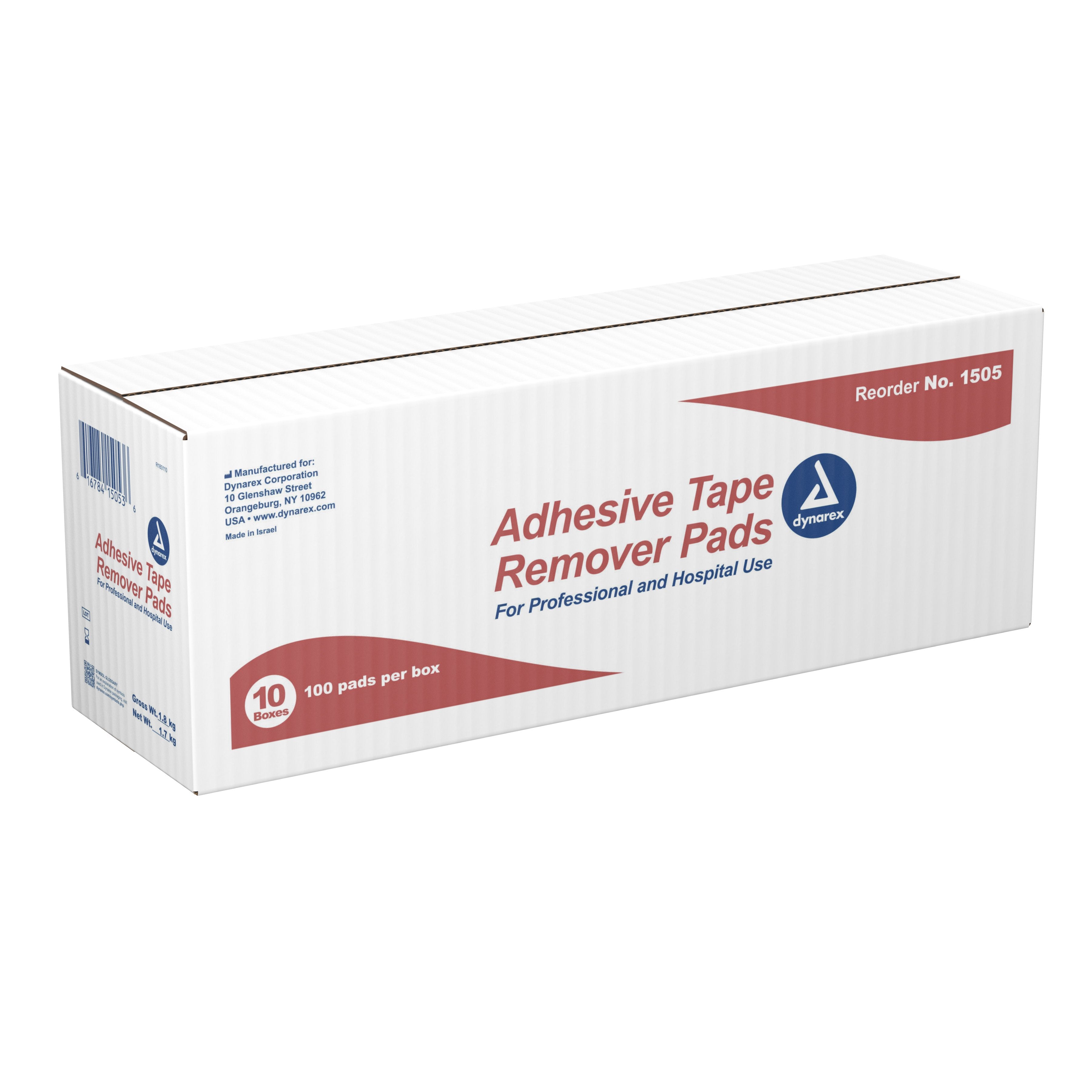dynarex® Adhesive Remover, 32.5 x 68 mm Wipe 1505