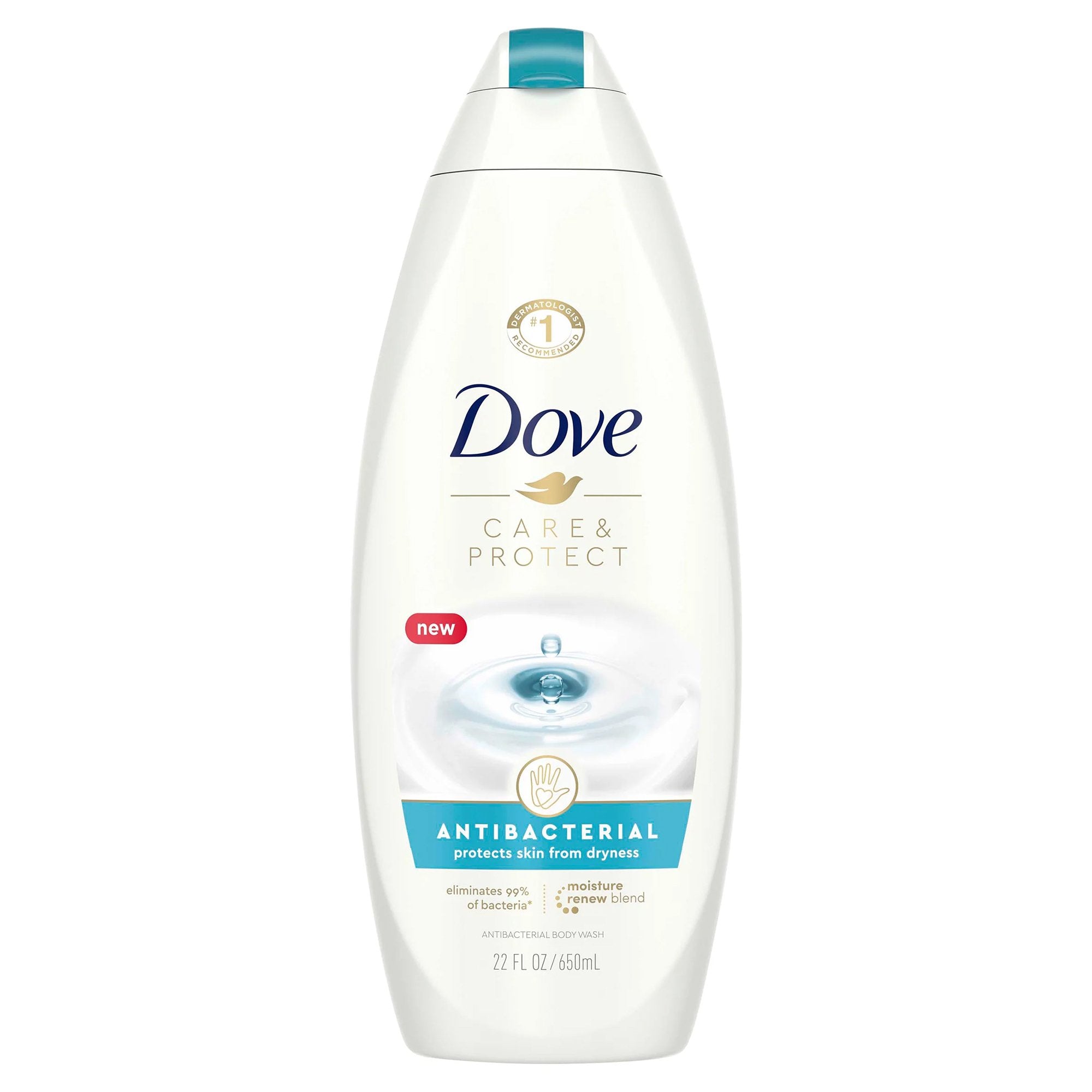 Antibacterial Body Wash Dove® Care and Protect Liquid 22 oz. Bottle Scented 01111102583