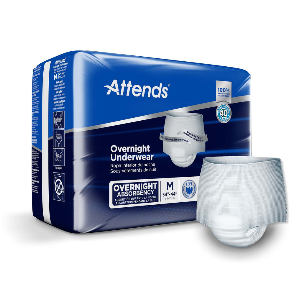 Attends® Overnight Underwear with Extended Wear Protection, Medium APPNT20