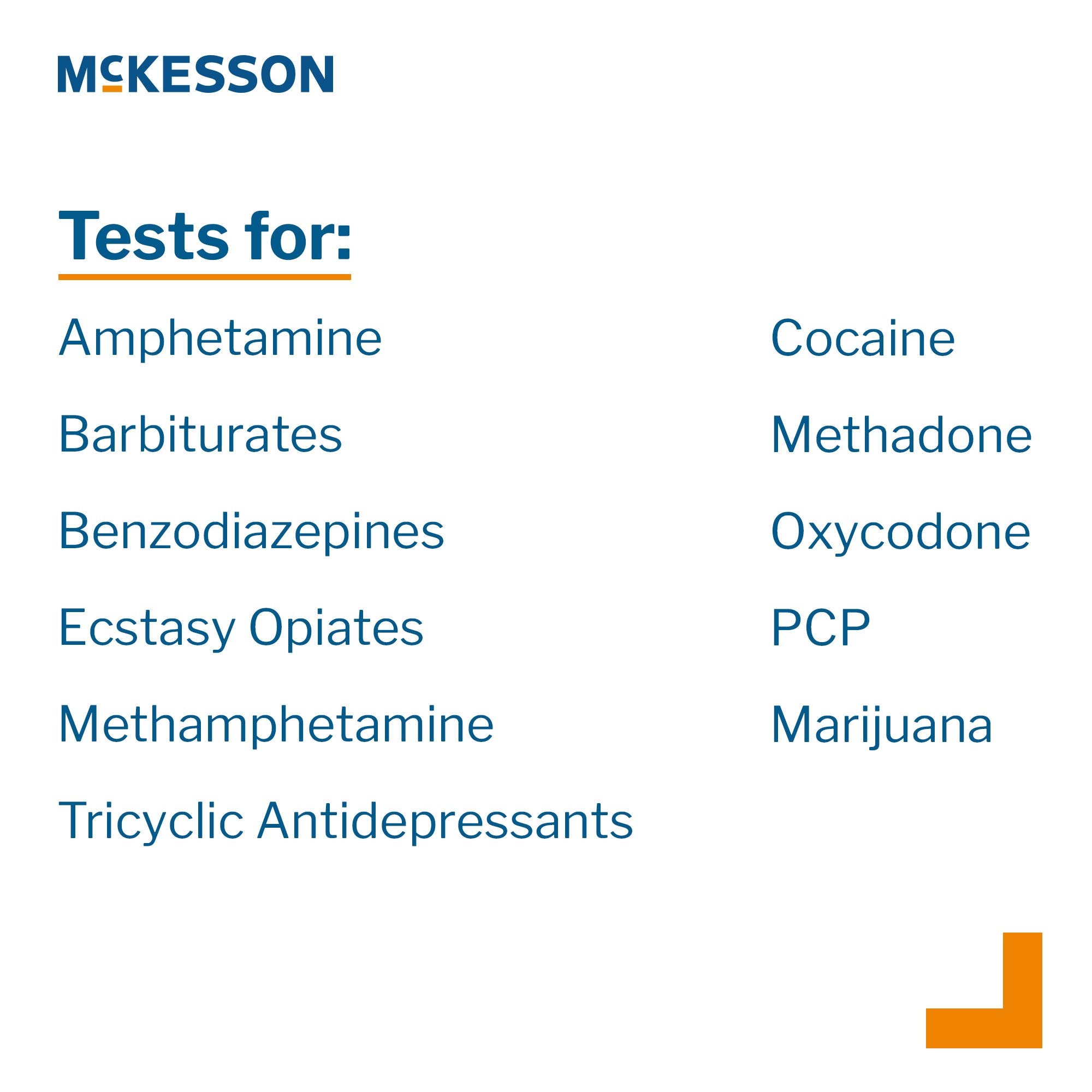 McKesson 12-Drug Panel with Adulterants Drugs of Abuse Test 16-5125A3