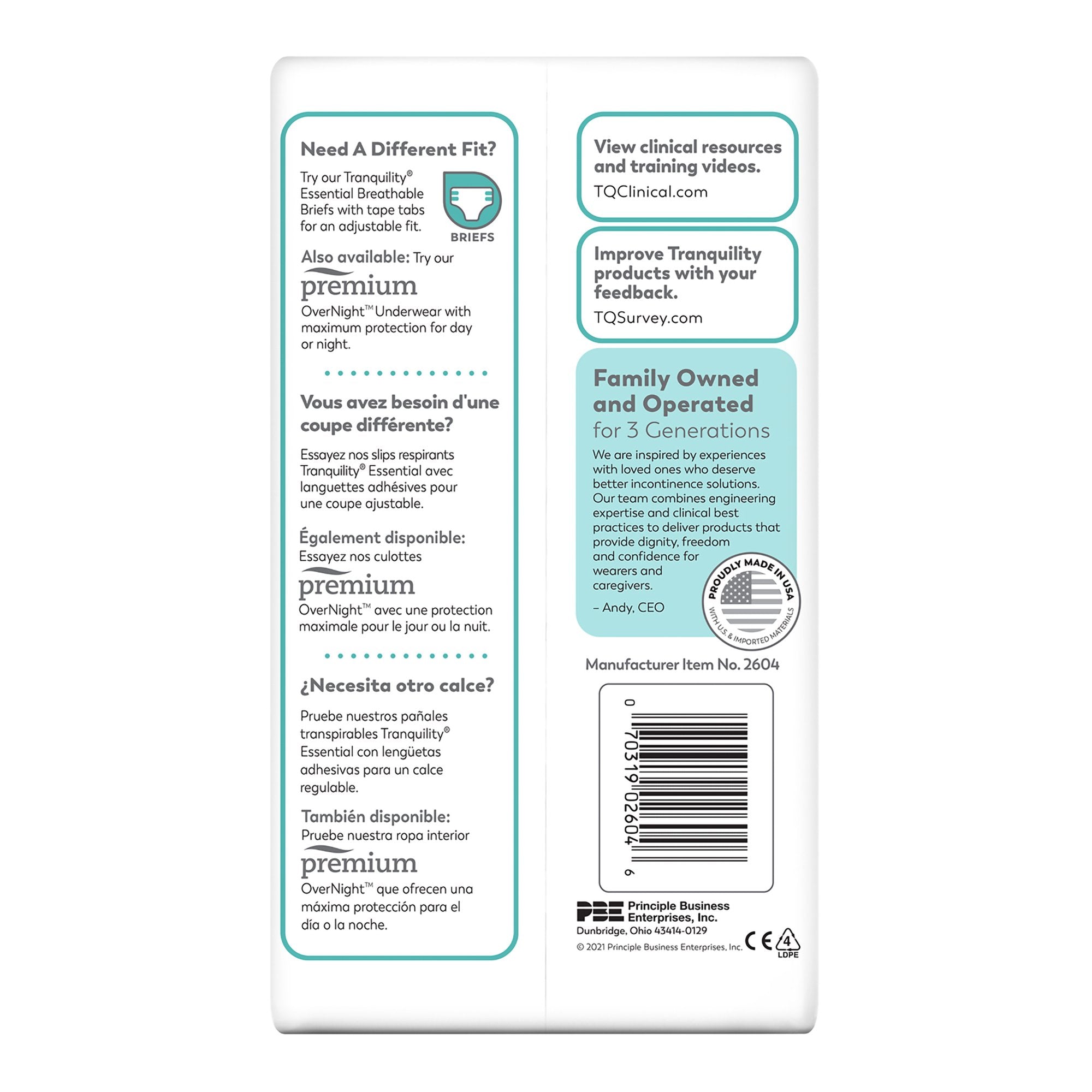 Select® Heavy Protection Absorbent Underwear, Small 2604