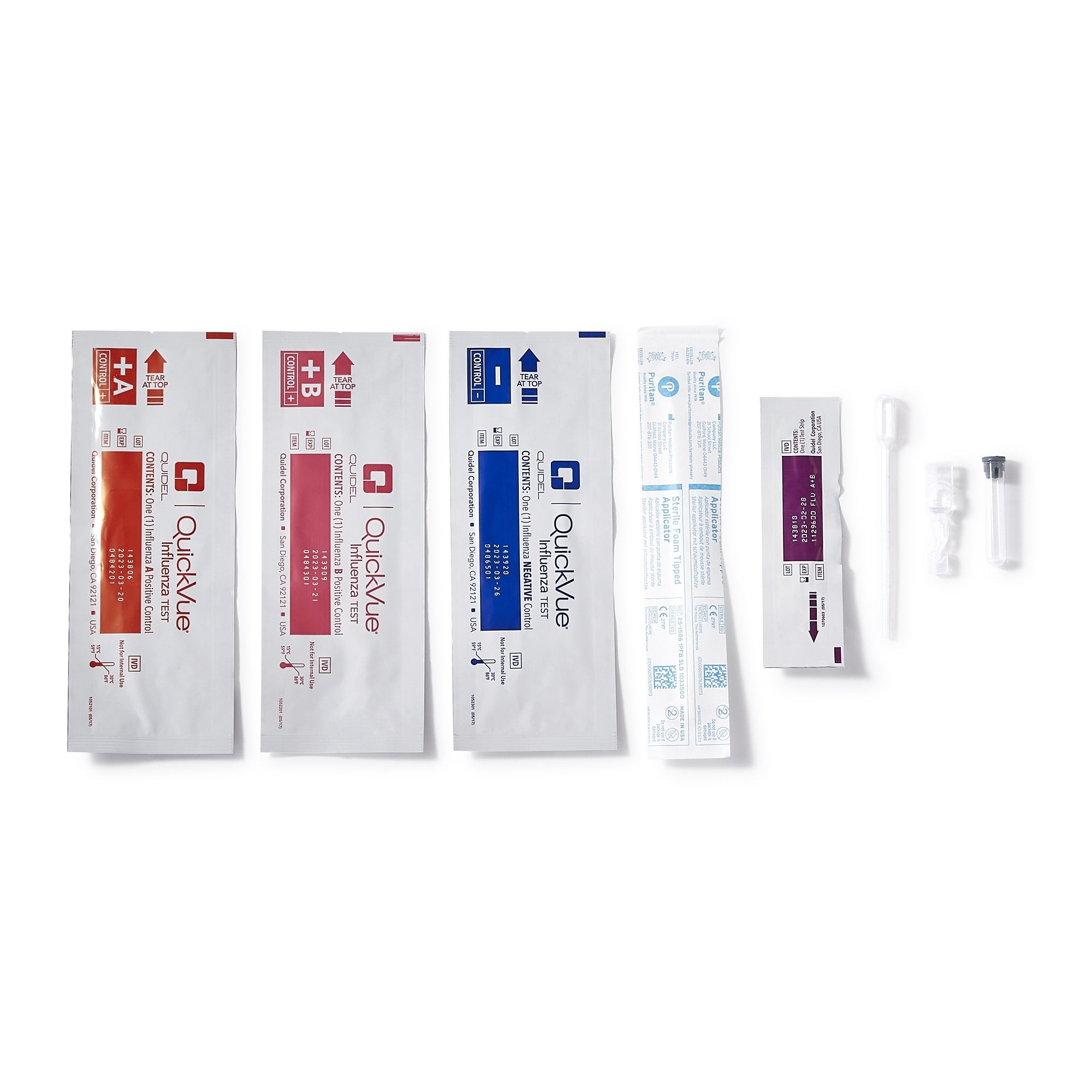 QuickVue® Influenza A + B Infectious Disease Immunoassay Respiratory Test Kit 20183