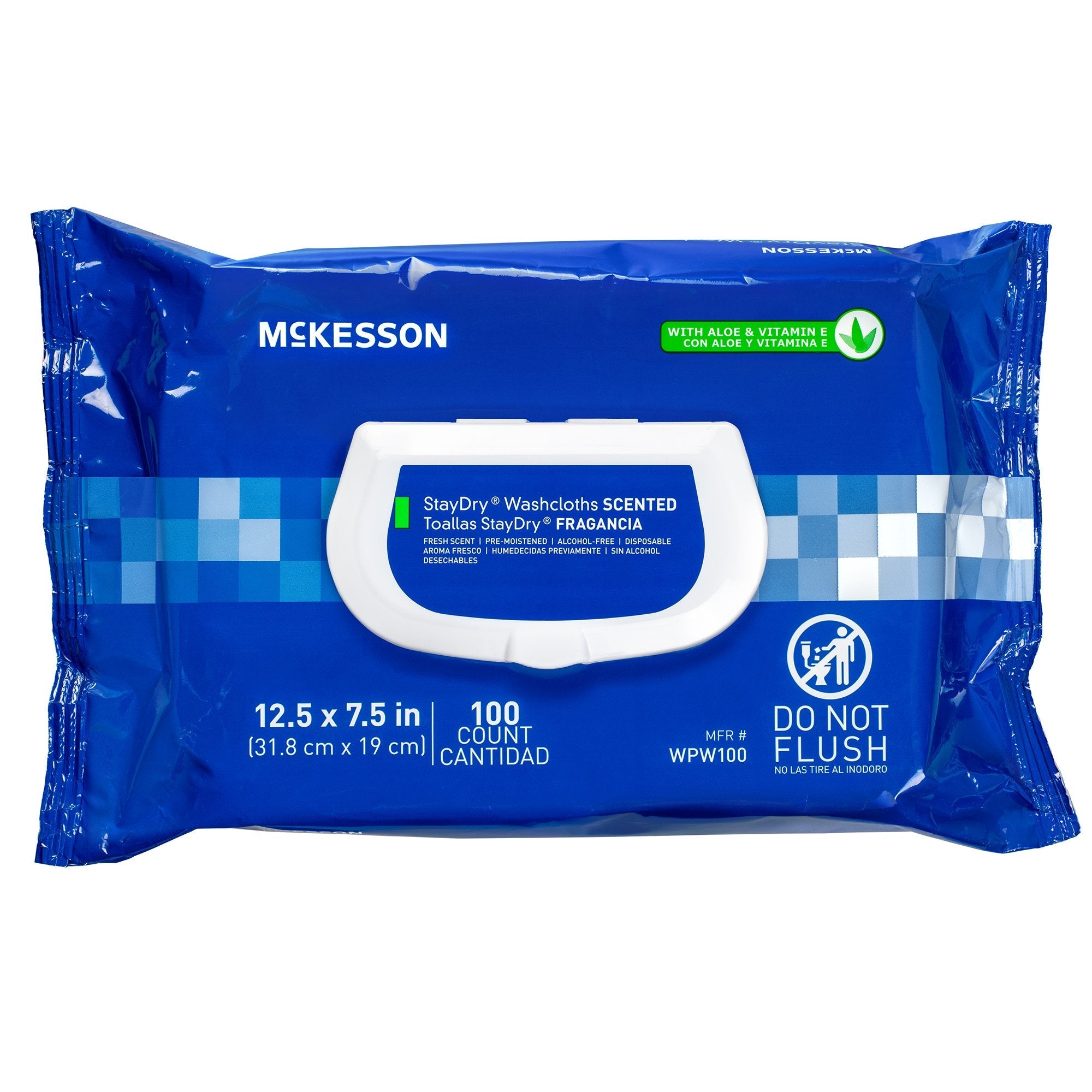 Personal Cleansing Wipe StayDry® Soft Pack Scented 96 Count - WPW96