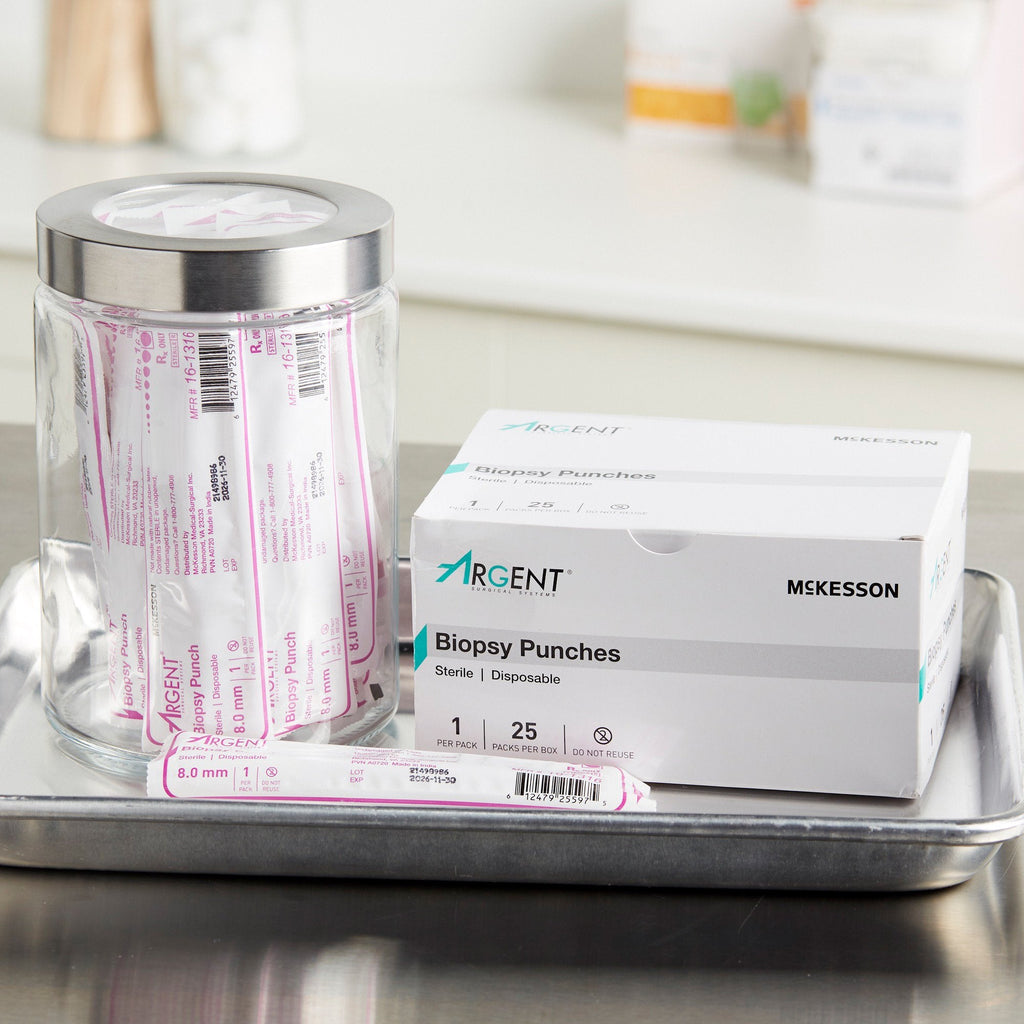 McKesson Argent™ Disposable Biopsy Punches, 8.0 mm 16-1316