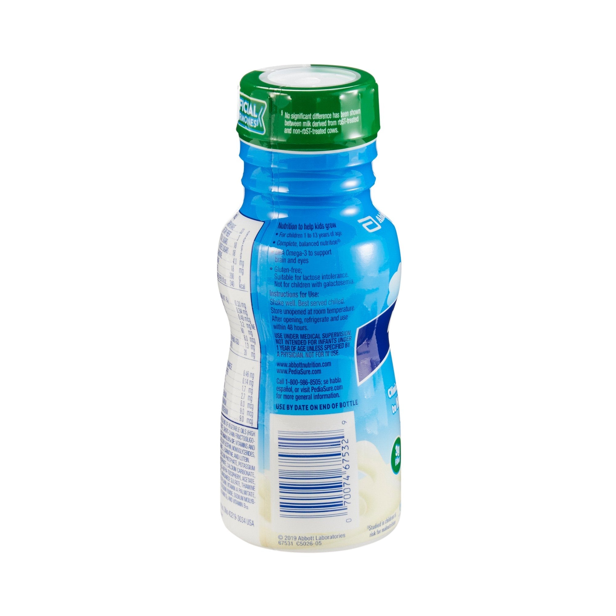 PediaSure Grow & Gain With Fiber Therapeutic Nutrition, Vanilla, 8-ounce bottle 67531