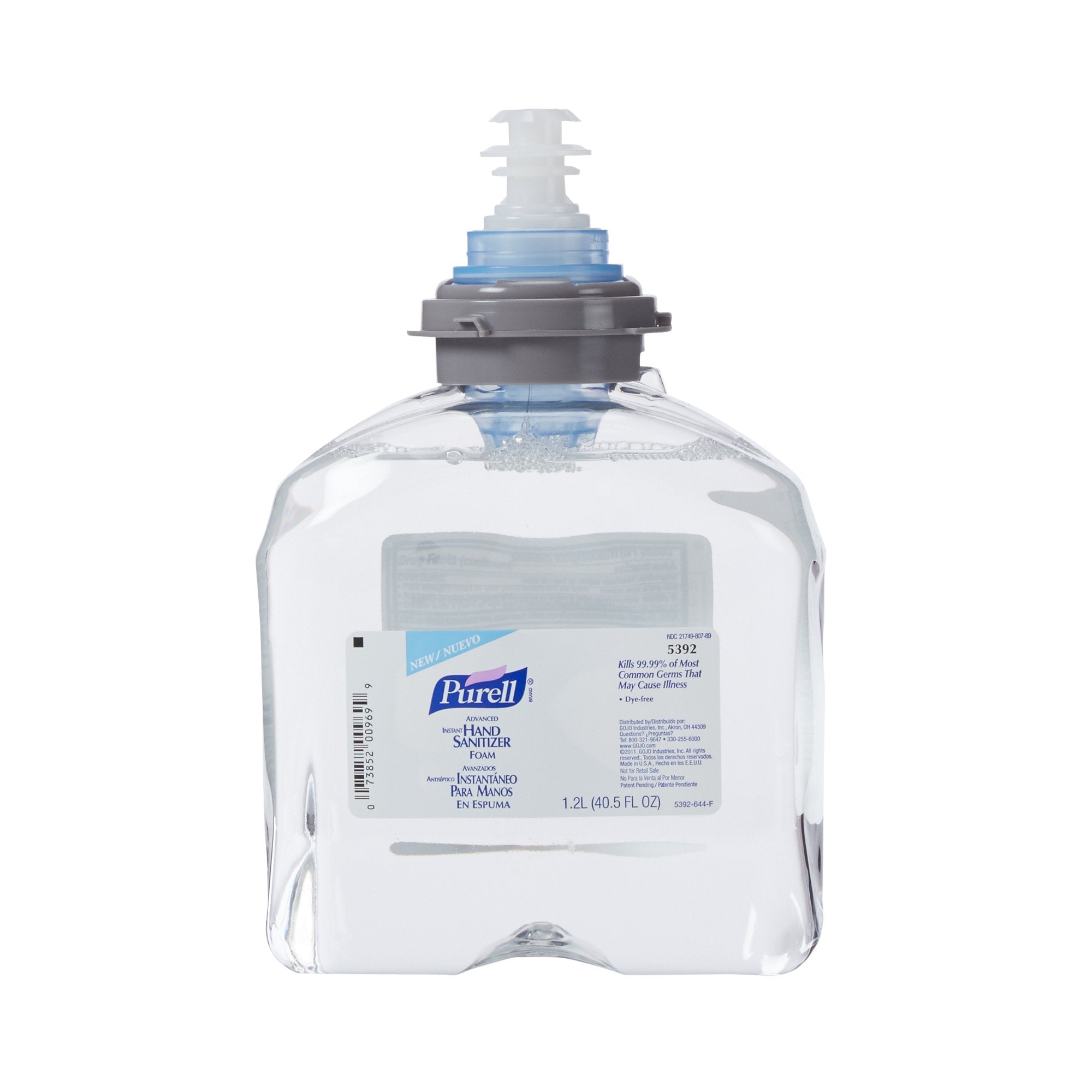 Purell® Advanced Foaming Hand Sanitizer, 1,200 mL Dispenser Refill Bottle 5392-02