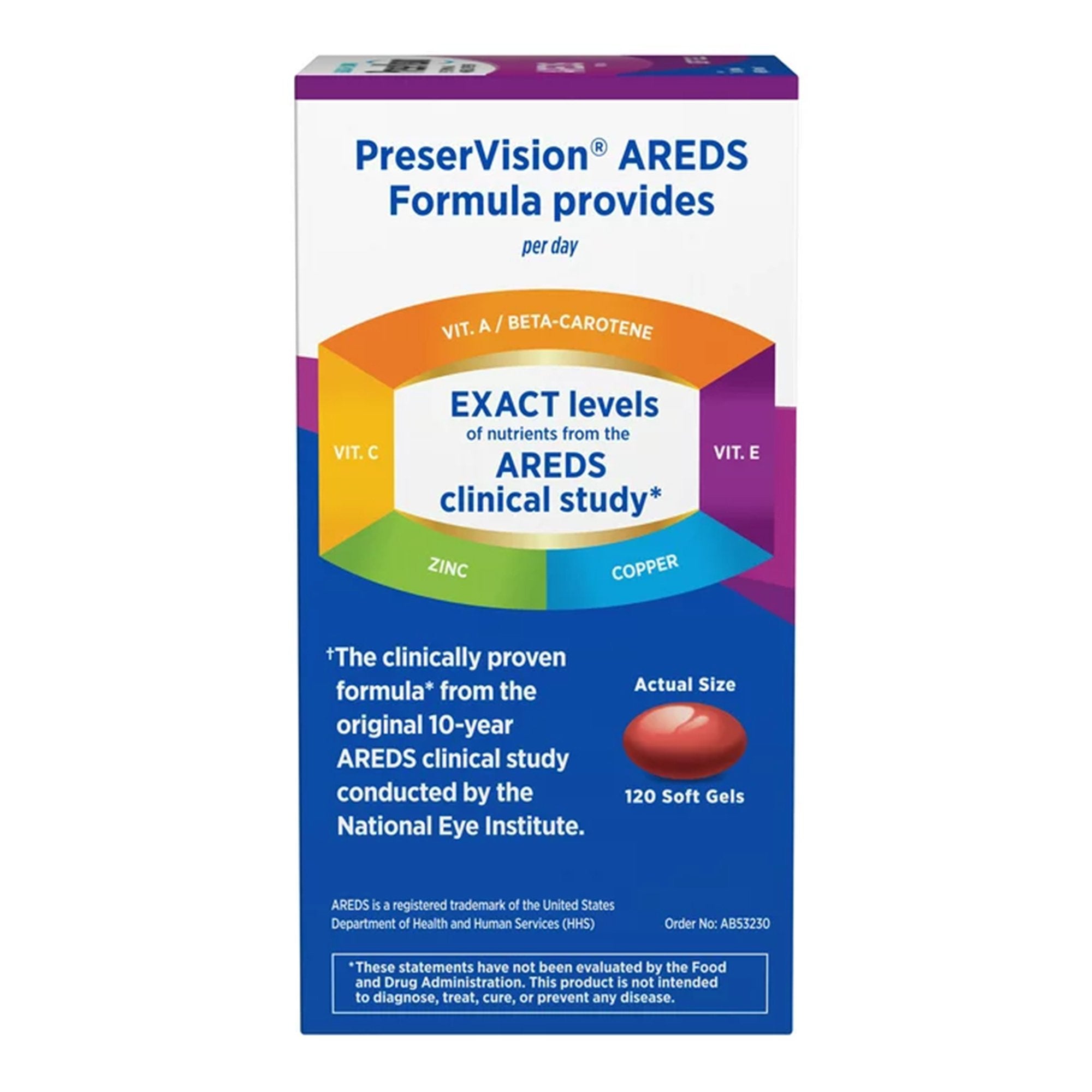 Bausch + Lomb PreserVision AREDS Soft Gels 32420853230