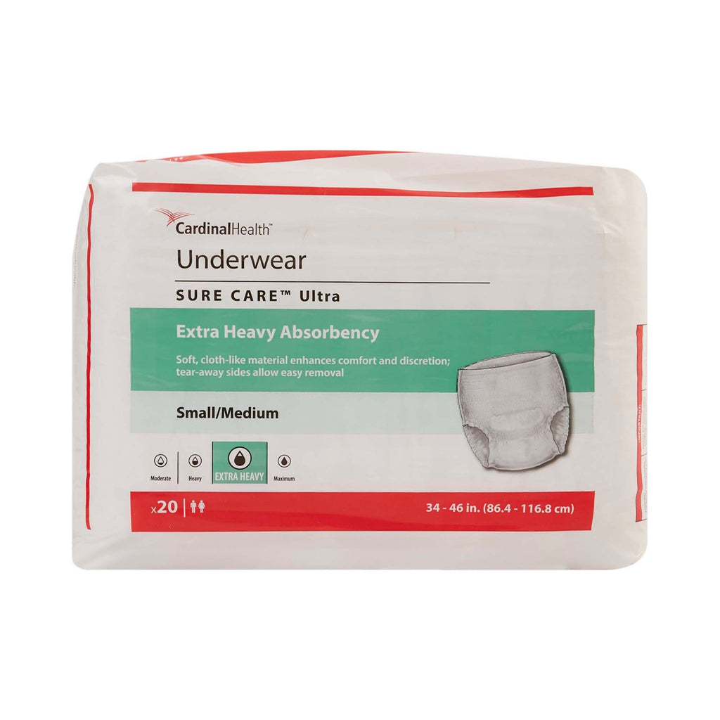 Sure Care™ Ultra Extra Heavy Absorbent Underwear, Small / Medium 1430A