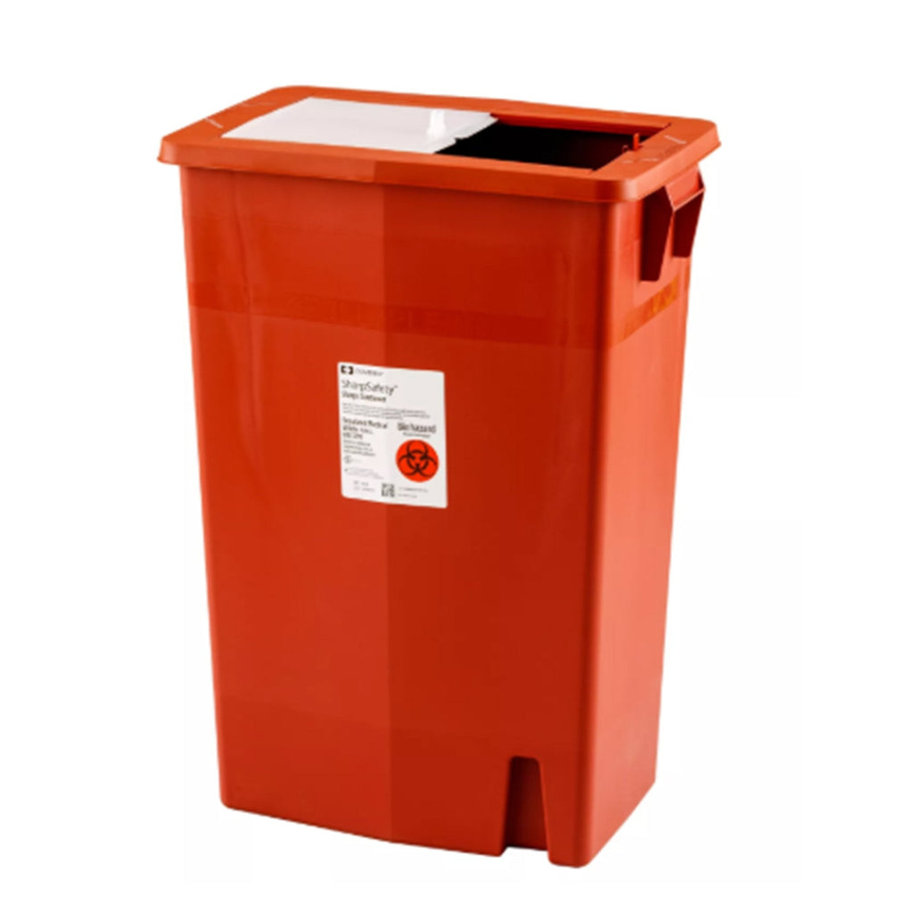 SharpSafety™ Multi-purpose Sharps Container, 18 Gallon, 26 x 18¼ x 12¾ Inch 8938