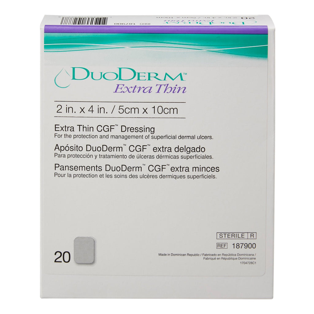 DuoDerm® Extra Thin Hydrocolloid Dressing, 2 x 4 Inch 187900