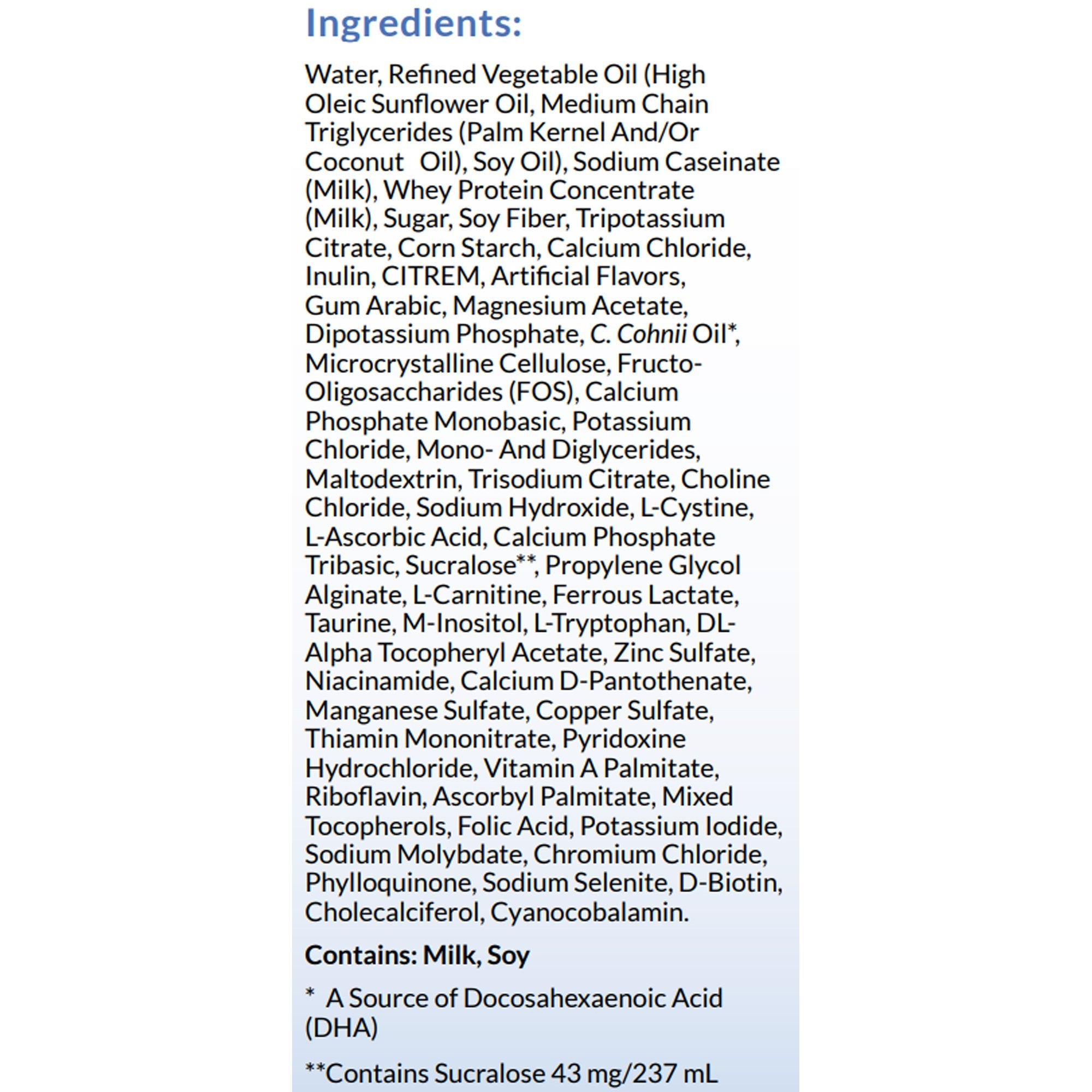 KetoCal® 2.5:1 LQ Vanilla Formula for Dietary Management of Refractory Epilepsy 137246
