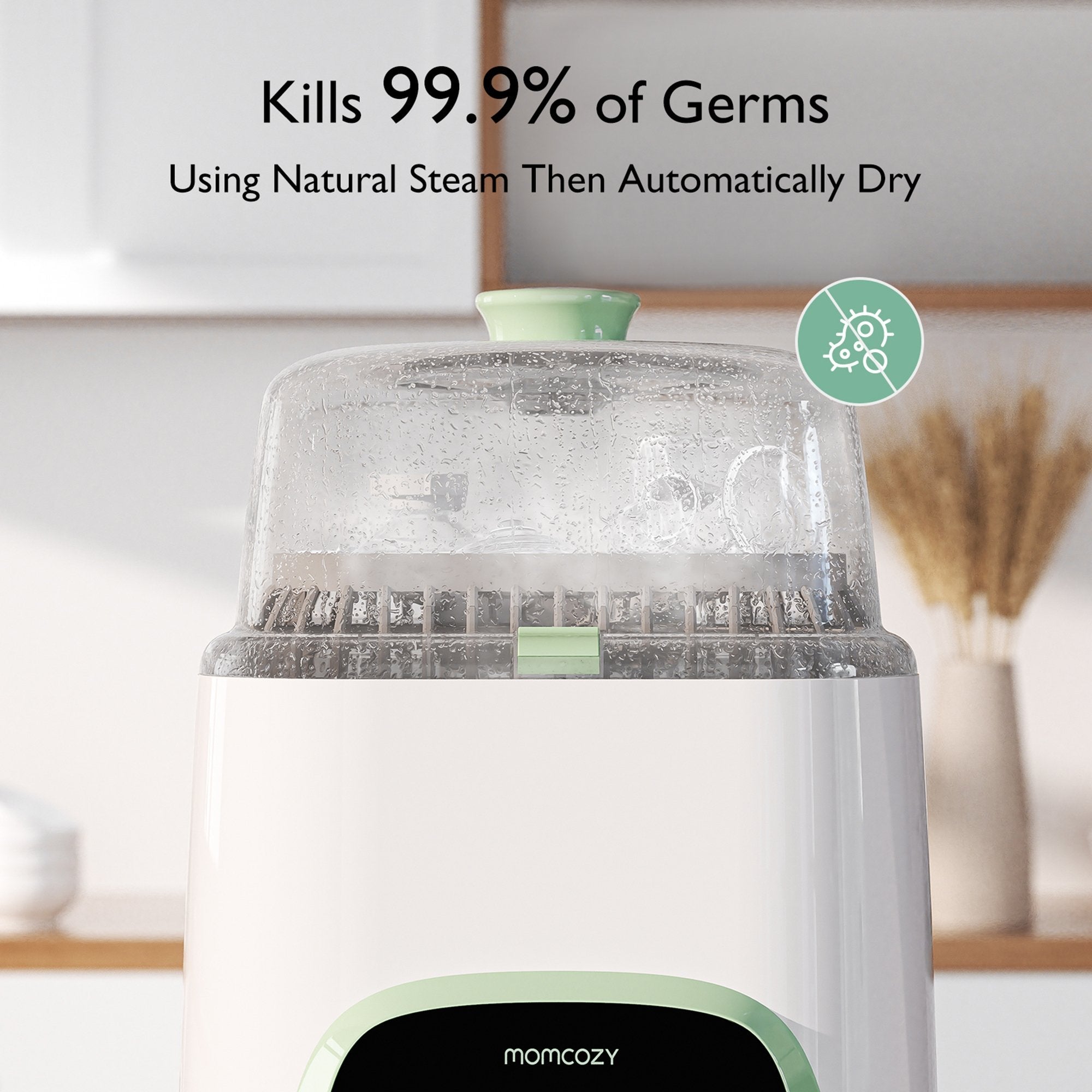 Baby Bottle Washer and Sterilizer Momcozy CleanPal Pro For Baby Bottles BS003-GW10NB