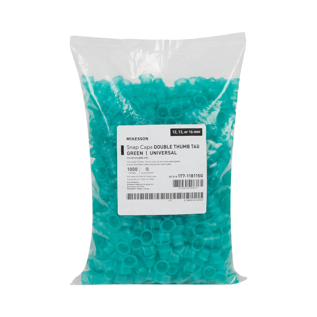 McKesson Green Tube Closure, 12, 13 mm and 16 mm 177-118115G
