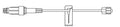 IV Extension Set UltraSite® Needle-Free Port Small Bore 8 Inch Tubing Without Filter - 473448