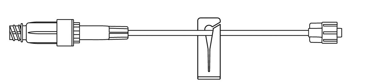 IV Extension Set UltraSite® Needle-Free Port Small Bore 8 Inch Tubing Without Filter - 473448