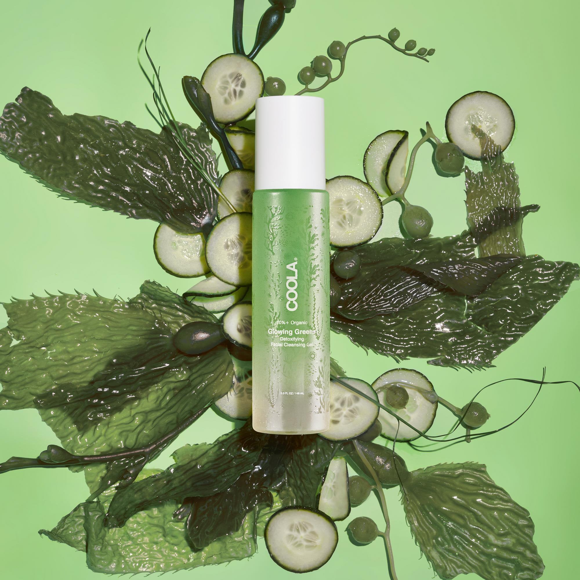 Facial Cleanser Coola® Glowing Greens Detoxifying Gel 5 oz. Tube Scented CL10329