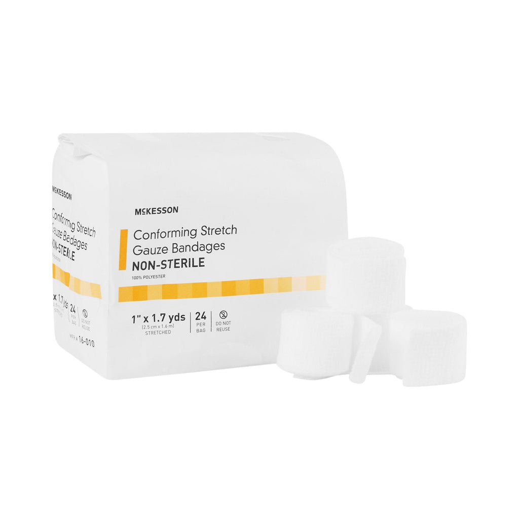 McKesson Conforming Bandage, 1 Inch x 1-7/10 Yard 16-010