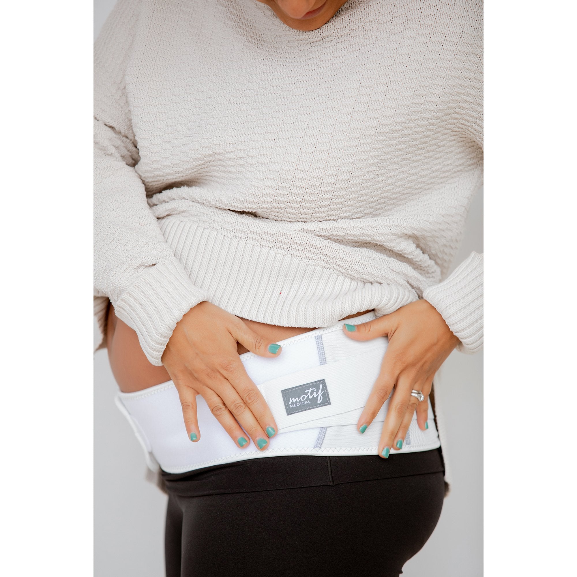 Maternity Support Belt Small Hook and Loop Closure 33 to 40 Inch Under Belly Circumference Adult AAA0016-02
