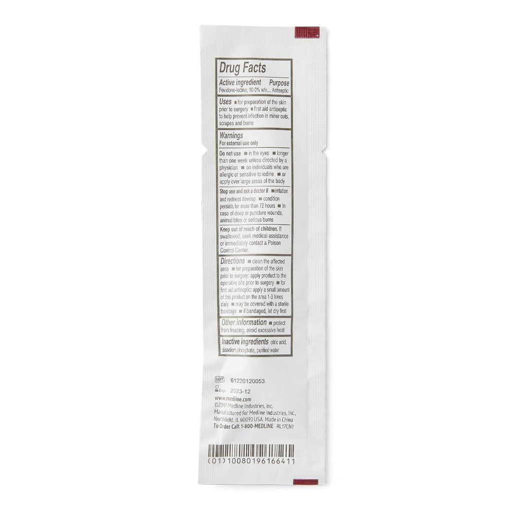 Medline Povidone Iodine Swabsticks MDS093901