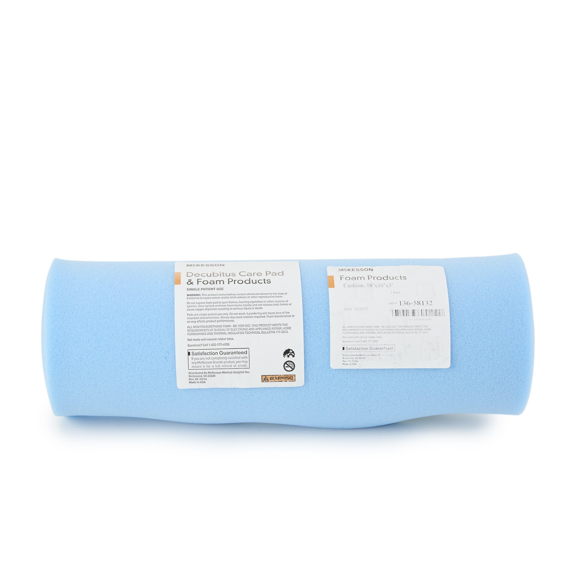 McKesson Seat Cushion, 18 W X 16 D X 3 H Inch 136-58132