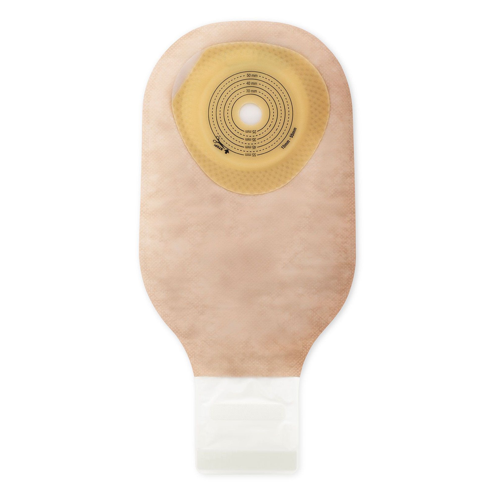 Premier™ One-Piece Beige Filtered Colostomy Pouch, Cut to Fit Stomas to 64 mm 88300