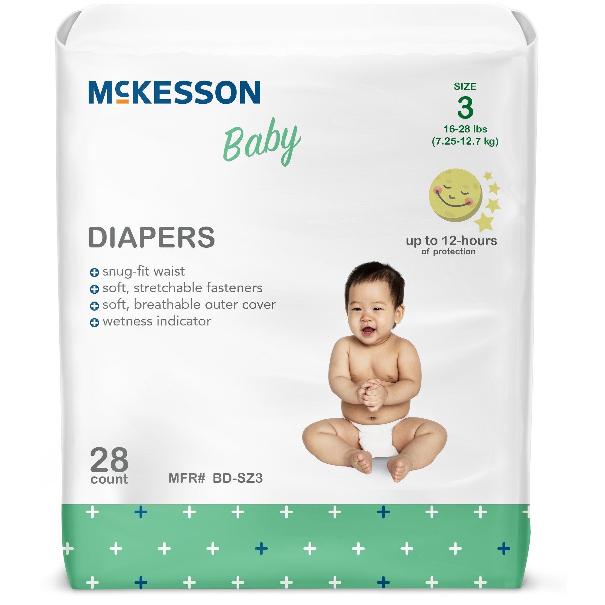 McKesson Baby Diapers, Size 3 BD-SZ3