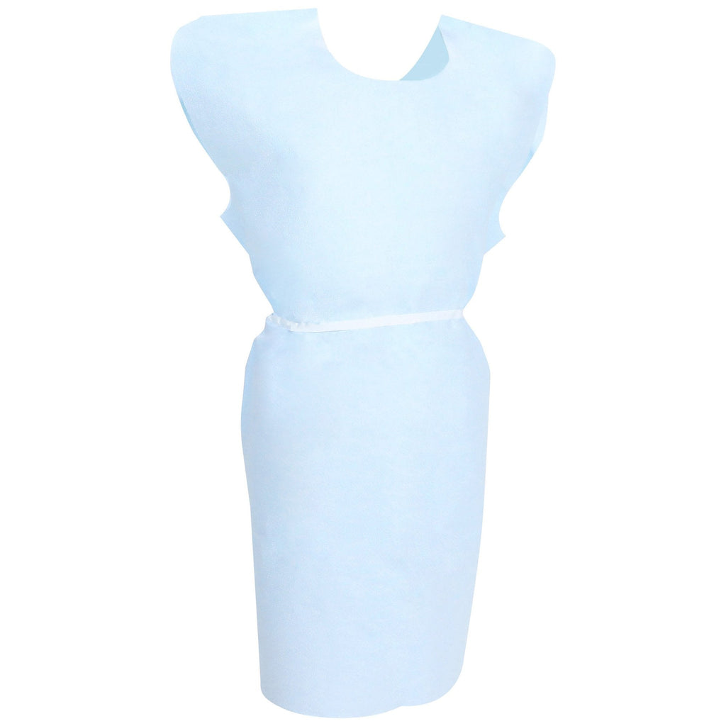 McKesson Patient Exam Gown, One Size Fits Most, Blue 18-10847