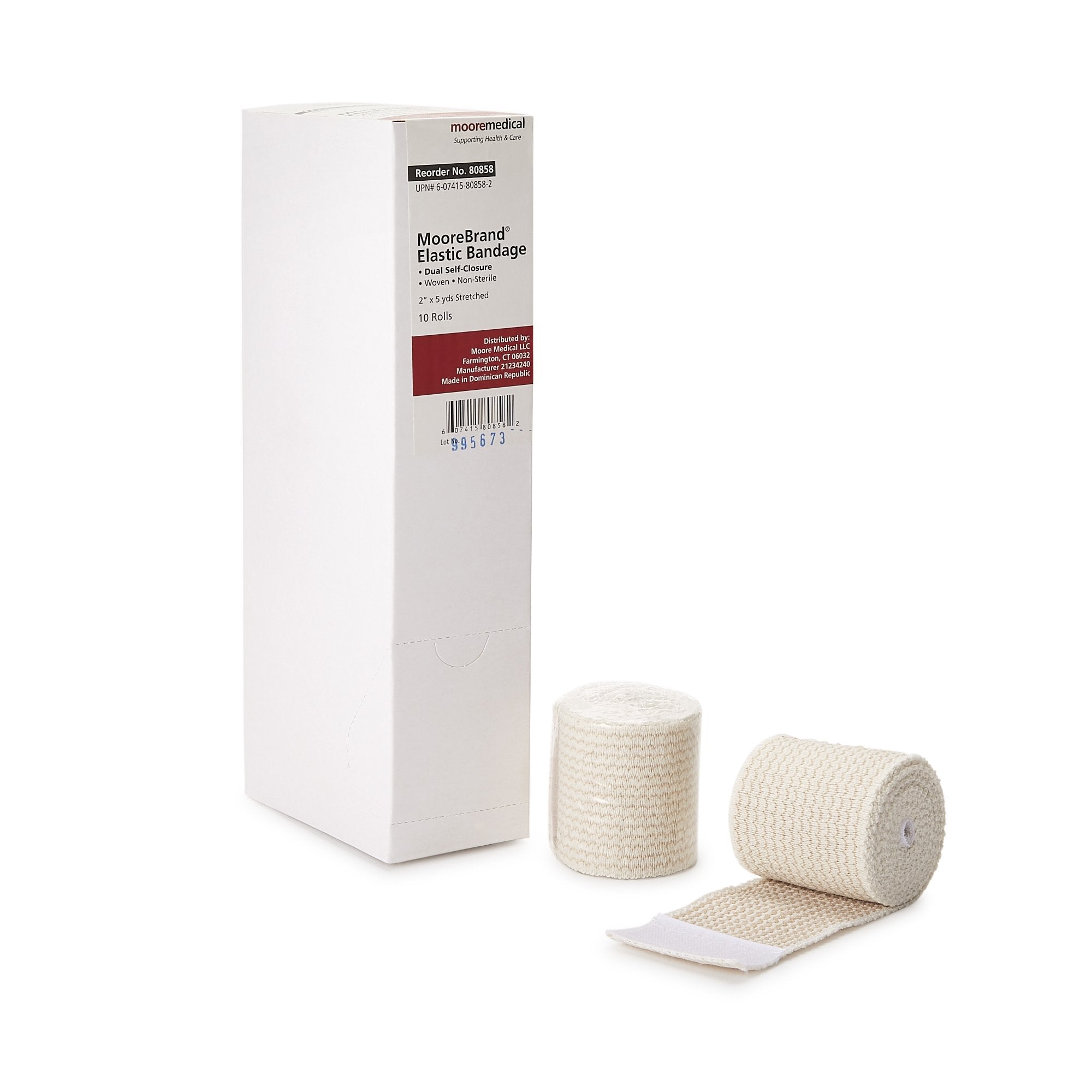MooreBrand® Elastic Bandage, 2 Inch x 4-1/2 Yard 80858