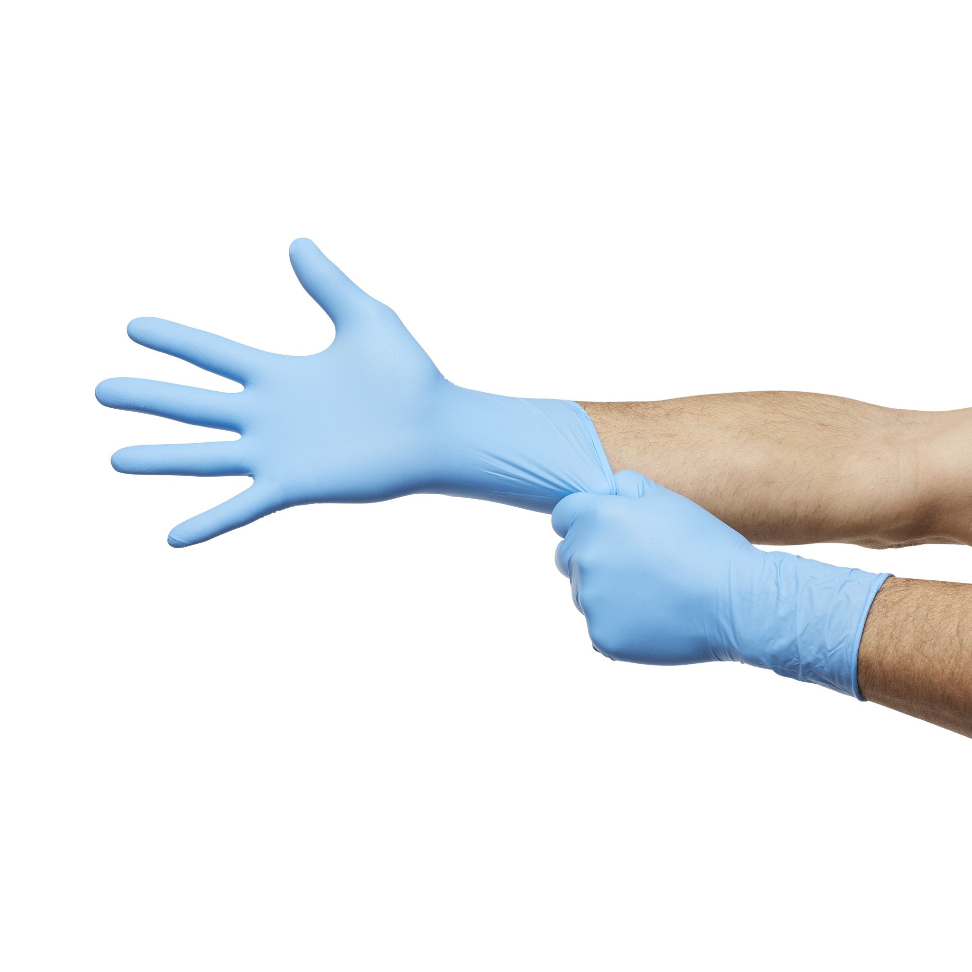 McKesson Confiderm® 6.5CX Nitrile Extended Cuff Length Exam Glove, Small, Blue 14-674C