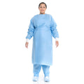 Protective Procedure Gown Halyard Large Blue NonSterile Not Rated Disposable - 69025