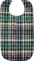 Beck's Classic Quilted Adult Bib, Highland Blue Plaid, 18 x 34 Inch BIBP1834QLTSNP