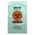 Lab-Loc Specimen Transport Bag, Document Pouch, Zip Close, Green Tinted, 6 x 9" LAB20609GR