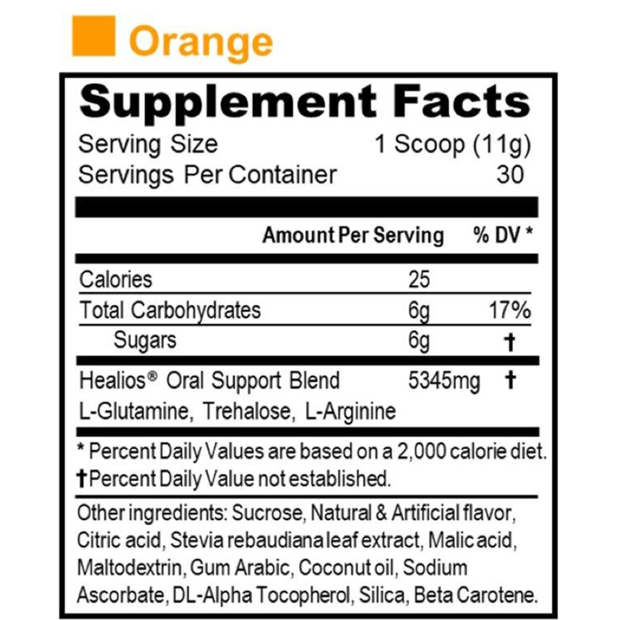 Healios Oral Health and Dietary Supplement Powder for Mouth Sores GN0141