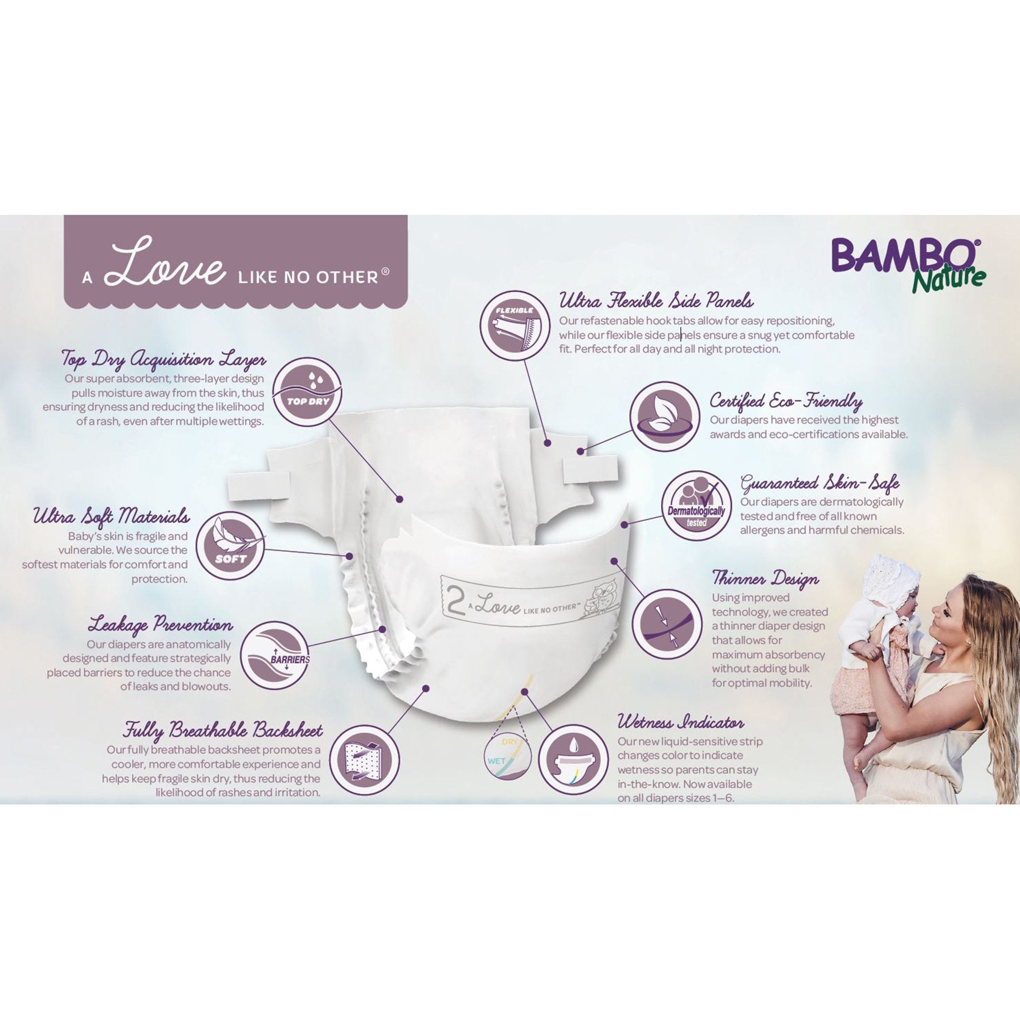 Bambo® Nature Diaper, Size 2 1000016924