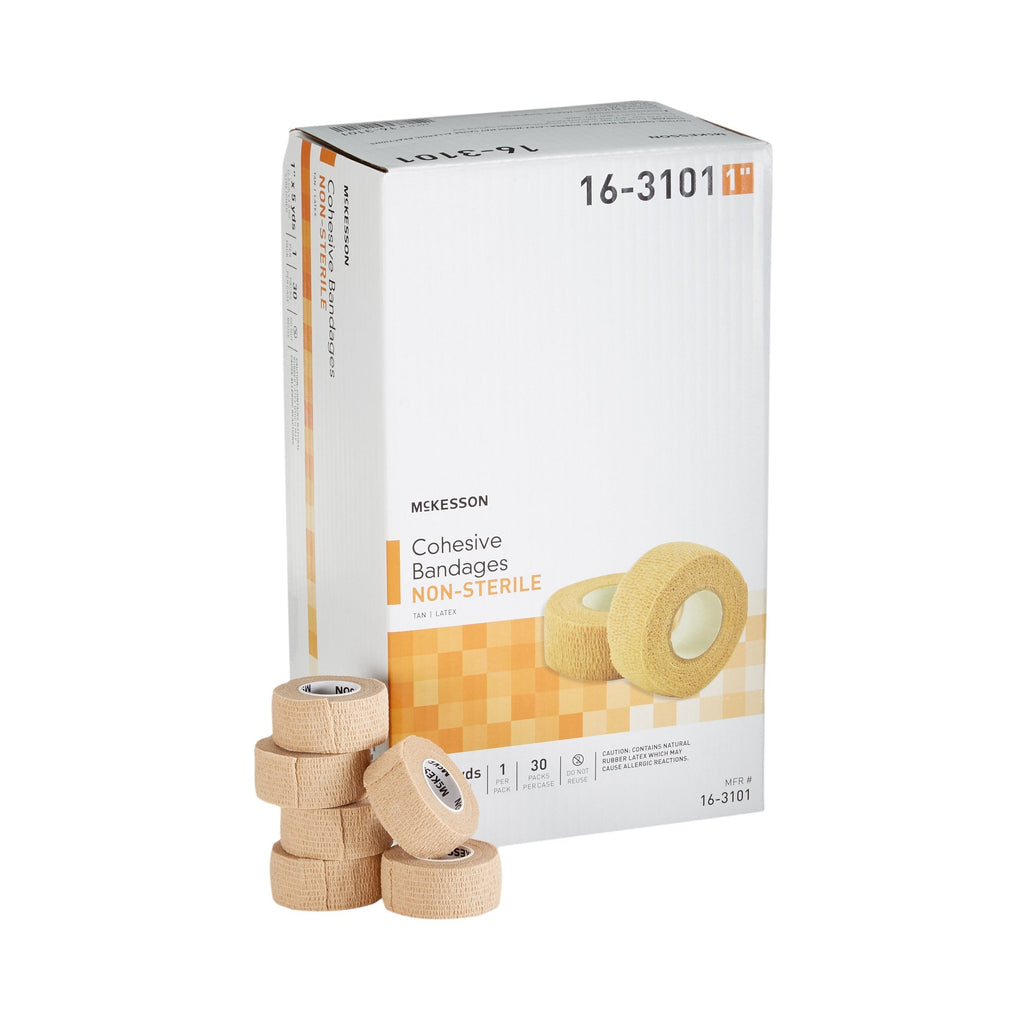 McKesson Self-adherent Closure Cohesive Bandage, 1 Inch x 5 Yard 16-3101