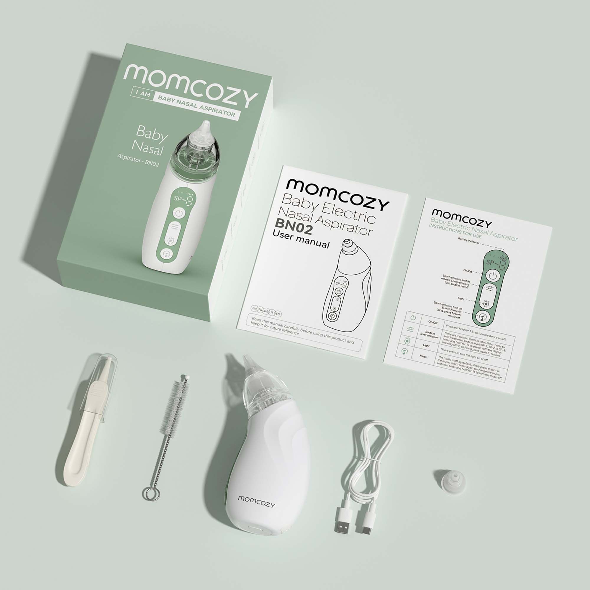Momcozy Nasal Aspirator for Babies BN002-GW10BA-A