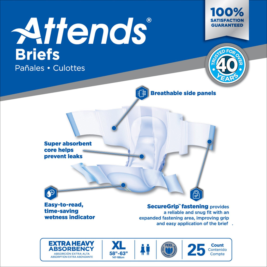 Attends® Extra Heavy Absorbency Briefs, X-Large DDP40100