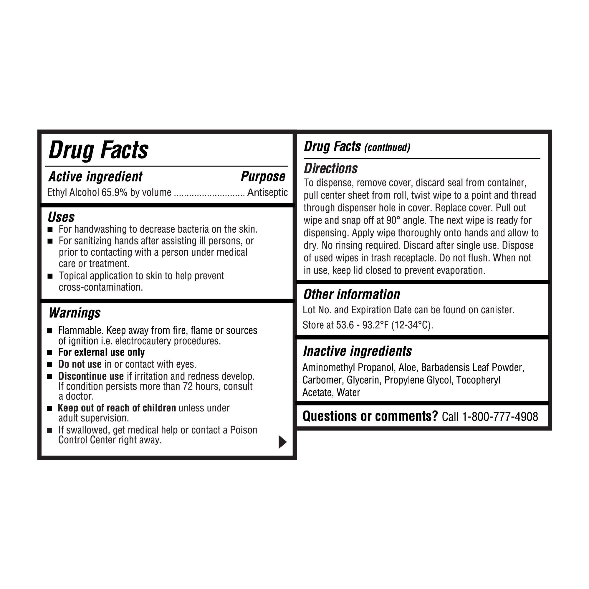 McKesson Instant Hand Sanitizing Wipes 16-3460
