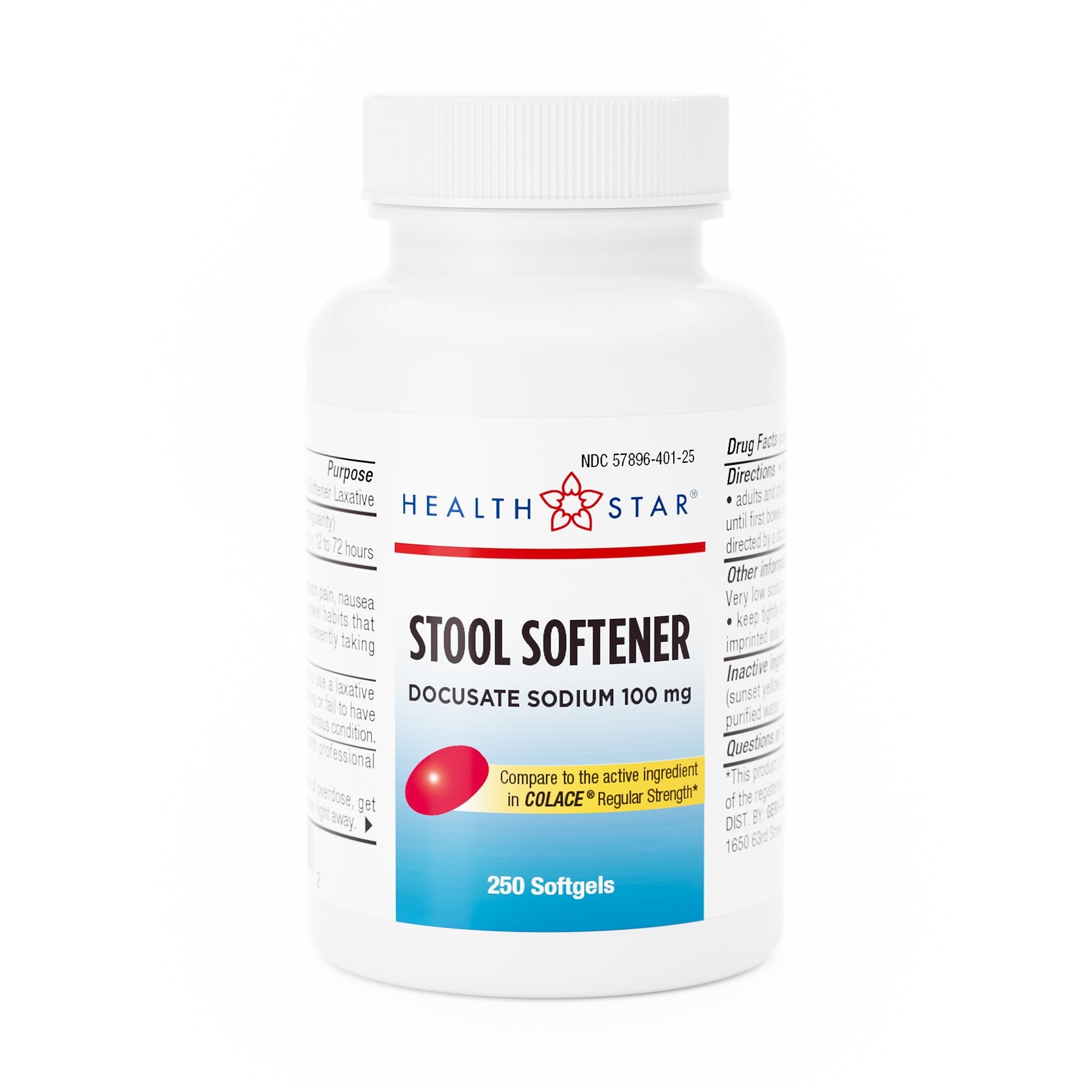 Geri-Care® Docusate Sodium Stool Softener 401-25-HST