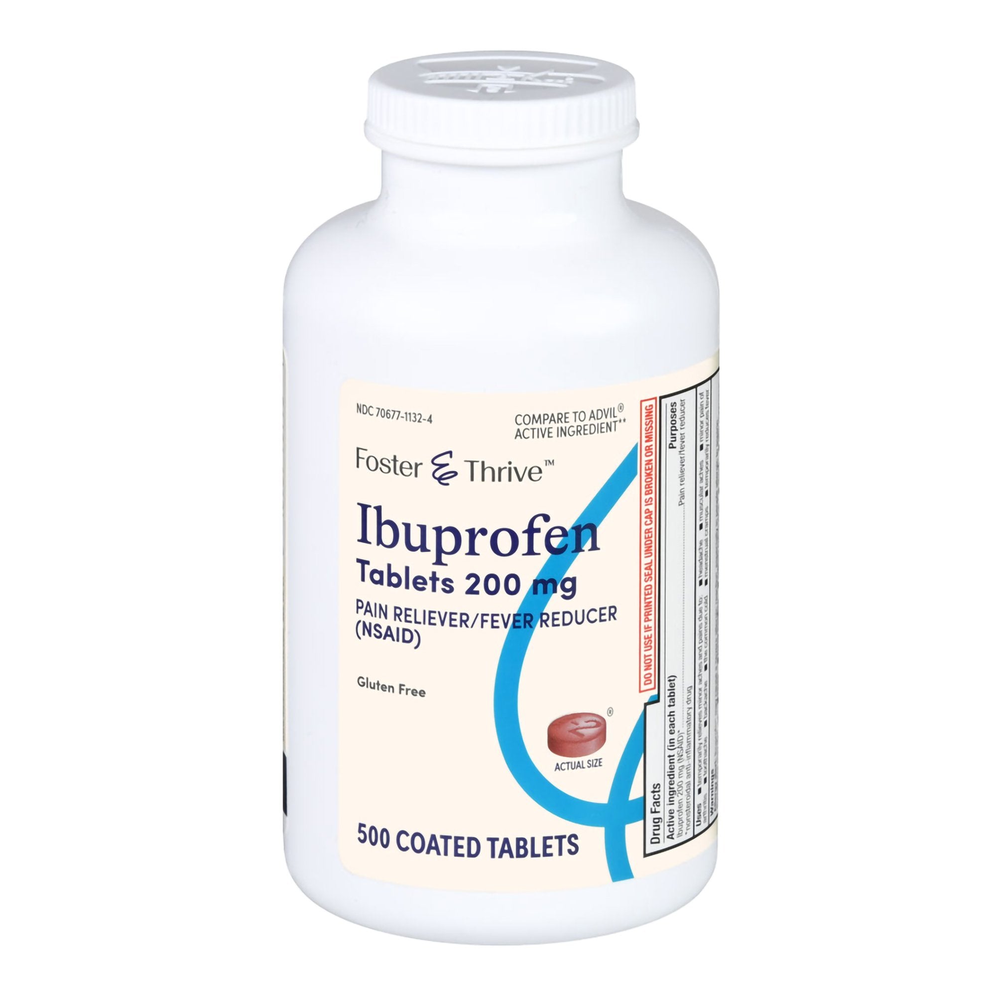 Foster & Thrive™ Ibuprofen 200 mg Coated Tablets 70677113204