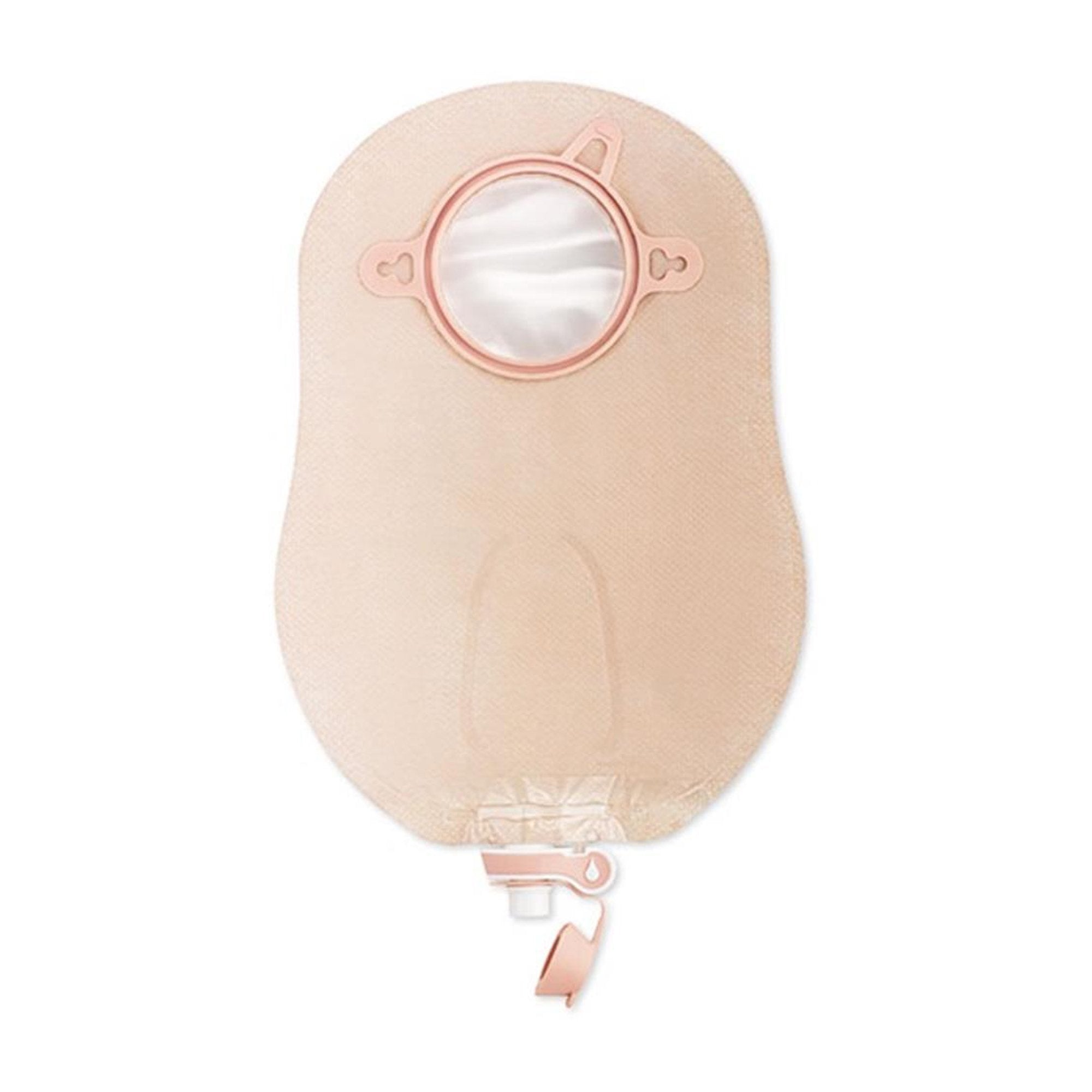 New Image™ 18404 Two-Piece Transparent Urostomy Pouch, 70 mm Flange, Blue Match 18404