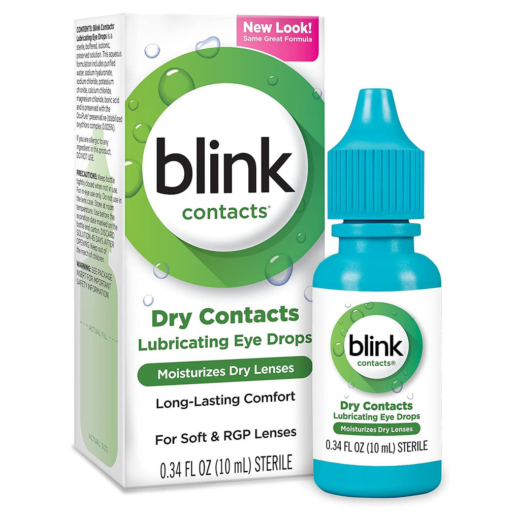Blink Contacts Purified Water / Sodium Chloride Contact Lens Solution, 0.34 oz. 82744400032