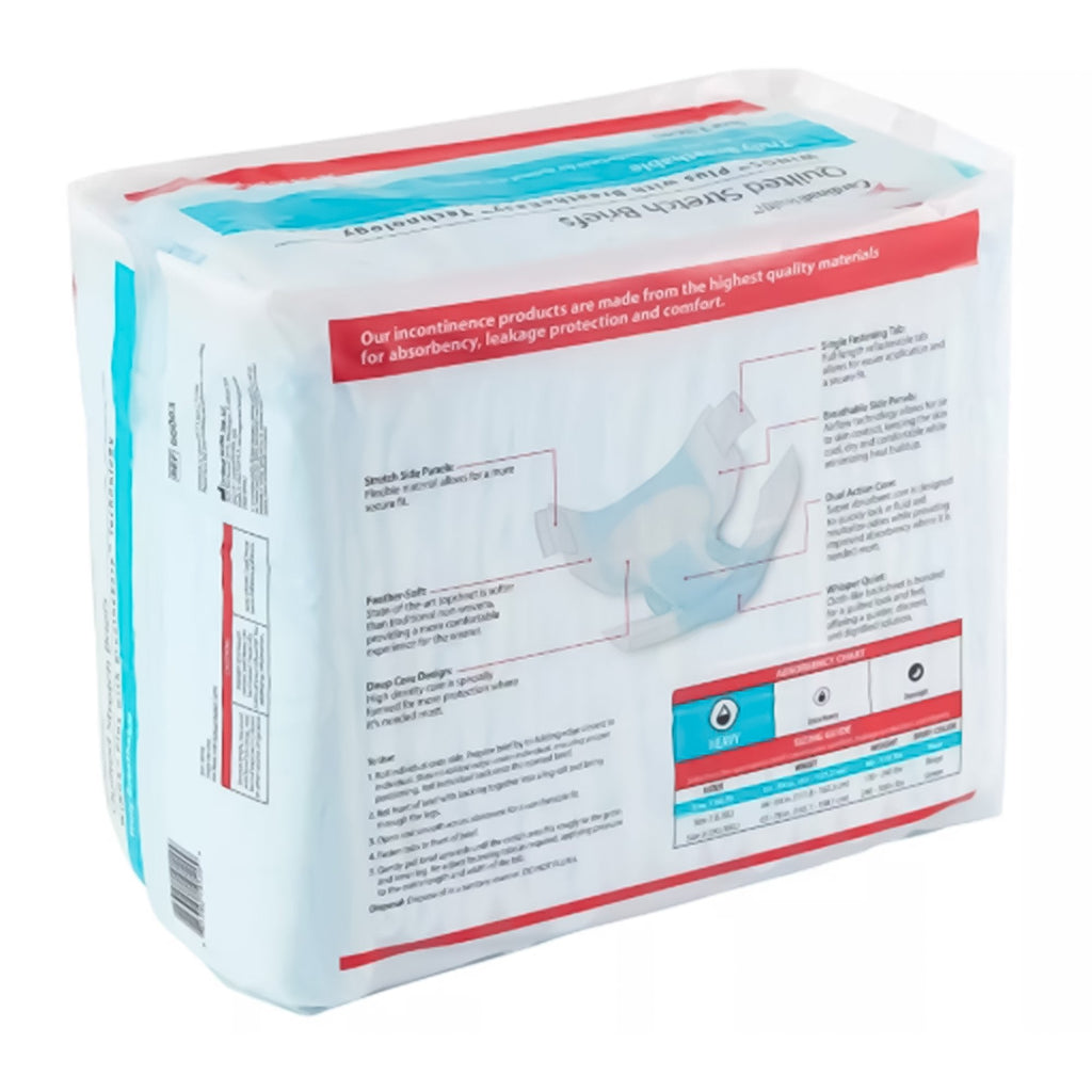 Incontinence Brief Wings™ Plus Adult Size 1 / Medium Unisex Disposable Heavy Absorbency 66063