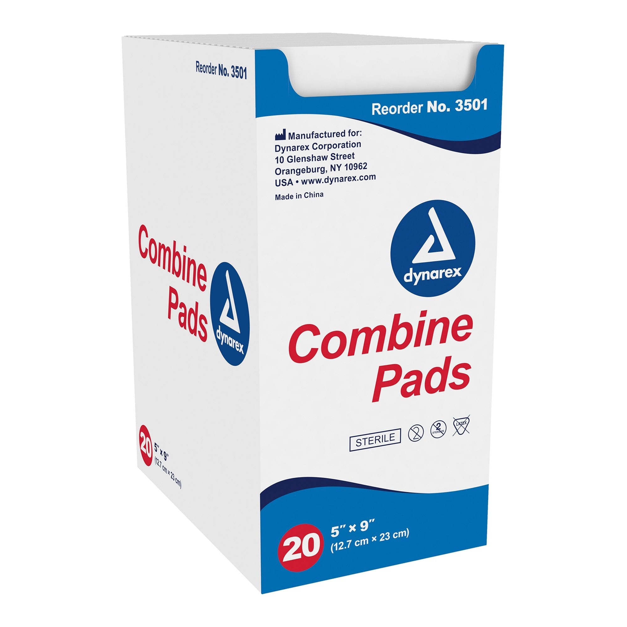 dynarex® Sterile Abdominal Pad, 5 x 9 Inch 3501