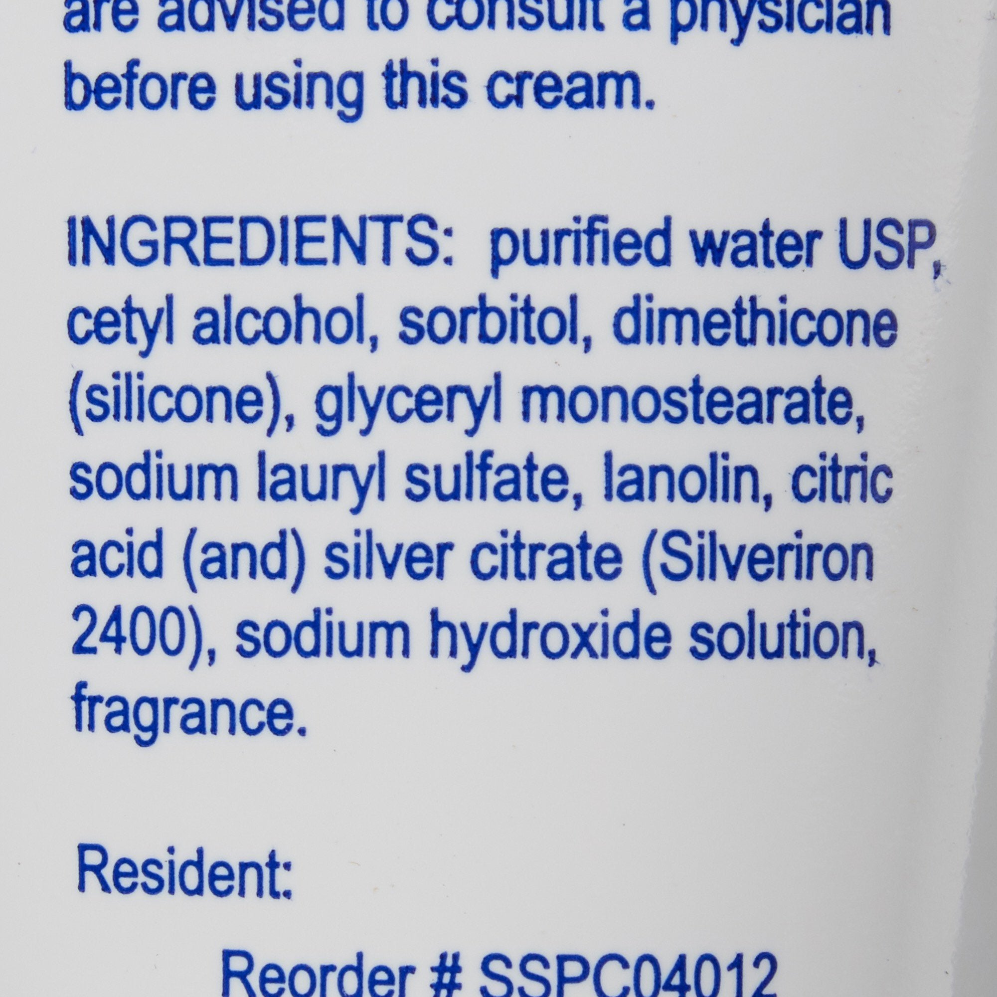 Selan® Silver Skin Protectant with Silver, 4 oz. Cream SSPC04012