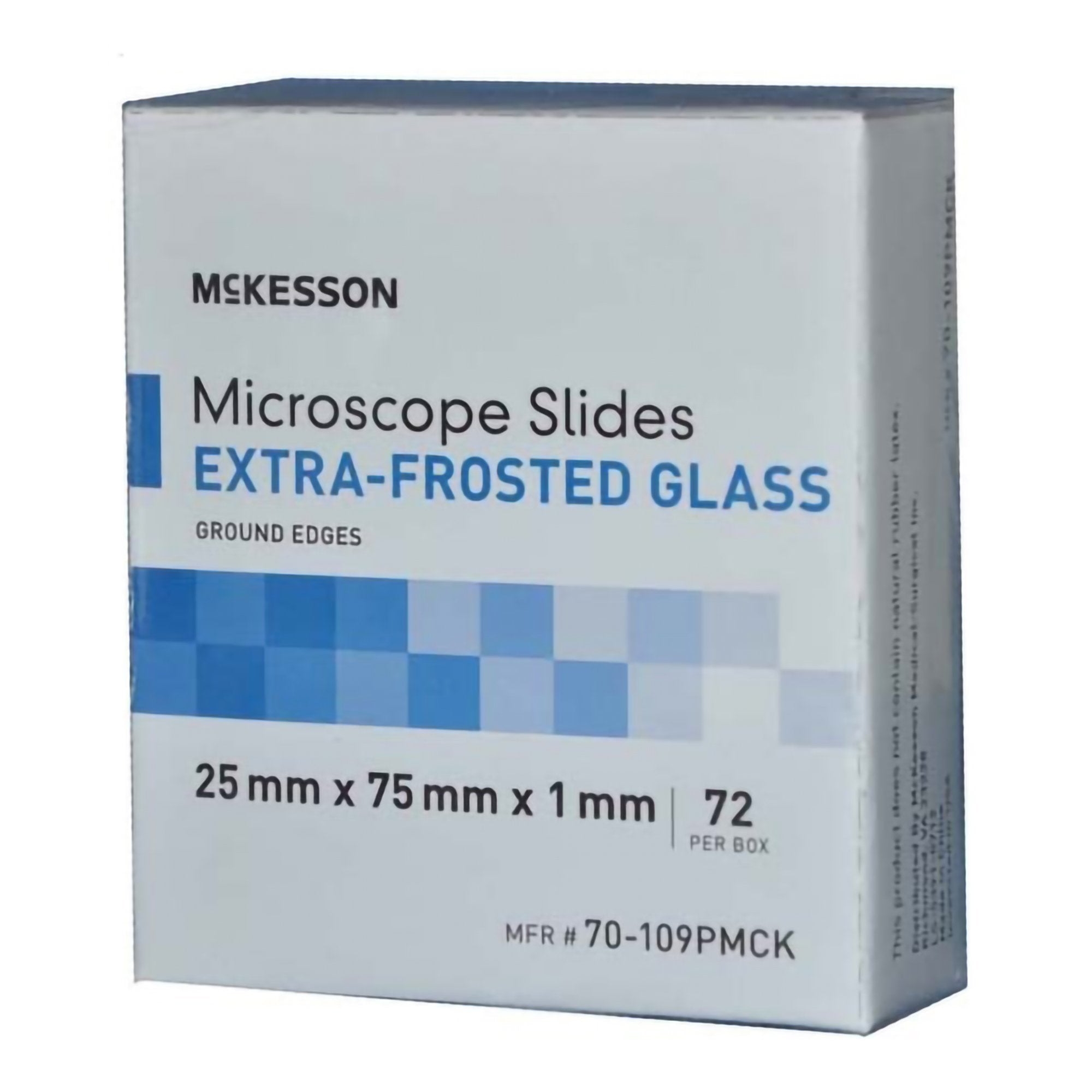McKesson Glass Microscope Slide, 25 x 75 x 1 mm 70-109PMCK