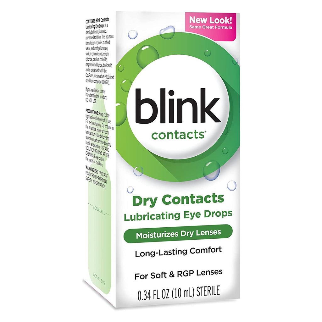Blink Contacts Purified Water / Sodium Chloride Contact Lens Solution, 0.34 oz. 82744400032